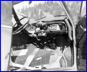 Interior of a rally Daf